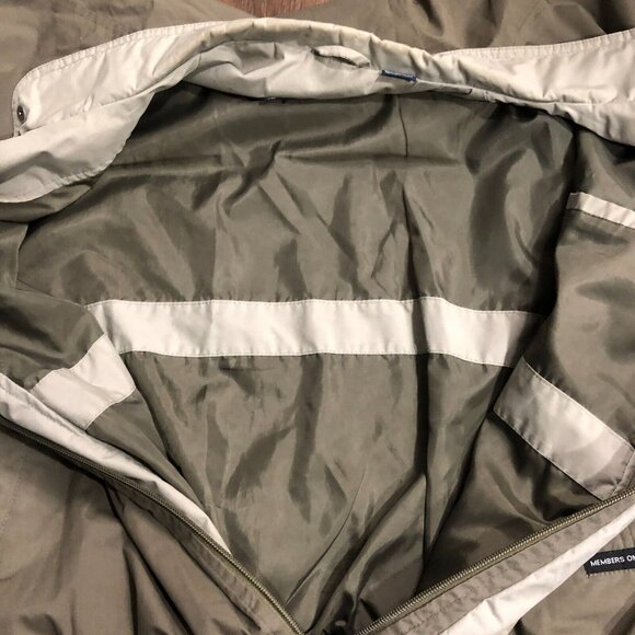 Vintage Members Only Mariner Jacket Windbreaker Mens Sz XL Olive Beige Full Zip - Picture 9 of 10